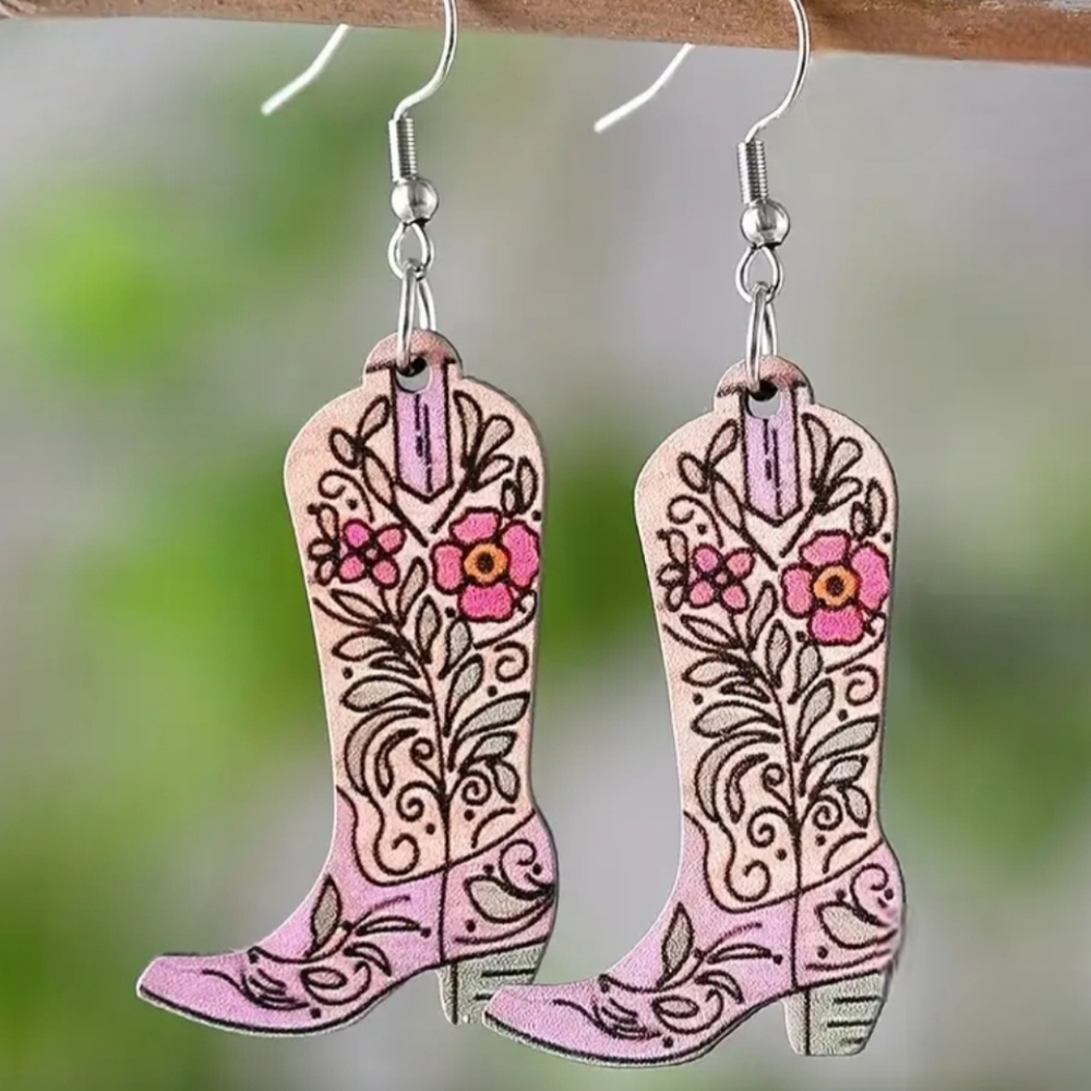 Western Boot Earrings